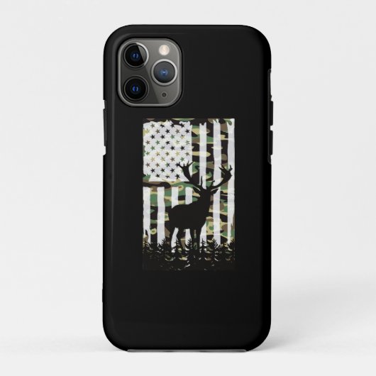 Hirsche Buck Junting Camouflage USA Flag Camoflaug Case-Mate iPhone Hülle (Rückseite)