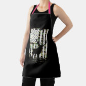 Hirsche Buck Junting Camouflage USA Flag Camoflaug Schürze (InSitu)