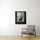 Hirsche Buck Junting Camouflage USA Flag Camoflaug Wandteppich (Beispiel)