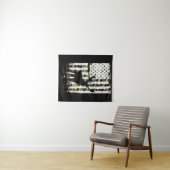 Hirsche Buck Junting Camouflage USA Flag Camoflaug Wandteppich (Beispiel (Horizontal))