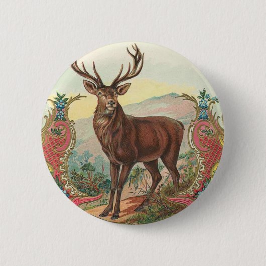 Hirsche Button (Vorderseite)
