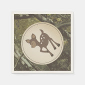 Hirsche Camouflage Babydusche Napkins Serviette (Vorderseite)