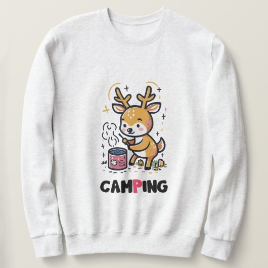 Hirsche Camping Sweatshirt (Design vorne)
