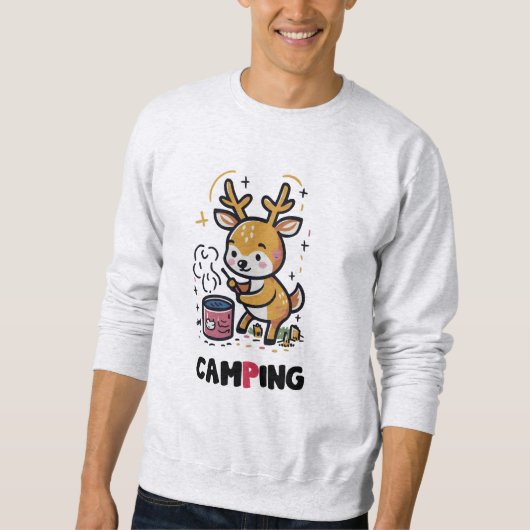 Hirsche Camping Sweatshirt (Vorderseite)