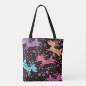Hirsche Cartoon Vintag Tapestry Tasche (Rückseite)