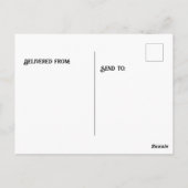 Hirsche, die Bäume pflanzen und Hintergrund darste Postkarte (Rückseite)