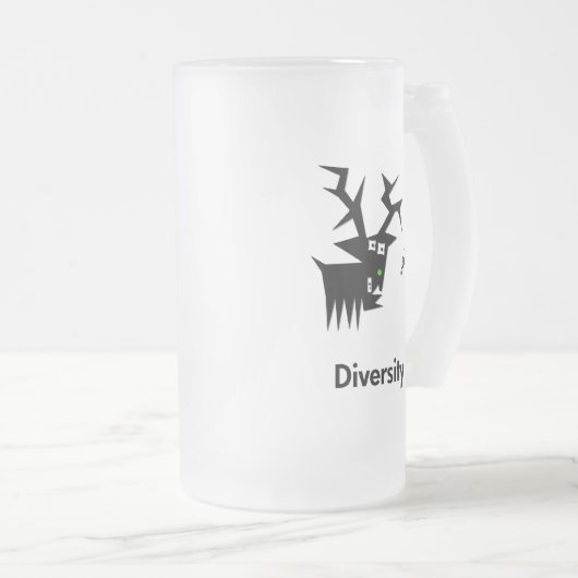 Hirsche Diversity Mattglas Bierglas (VorderseiteRechts)