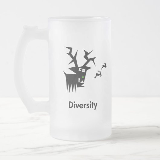 Hirsche Diversity Mattglas Bierglas (Links)
