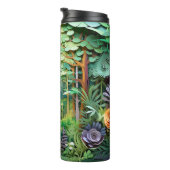 Hirsche durch den Strom - Natur Thermosbecher (Nach rechts gedreht)