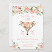 Hirsche Einladung Blumenwald Hirsche (Vorderseite)