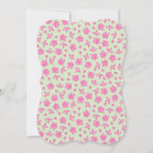 Hirsche Fawn Baby Dusche Woodland Einladung (Rückseite)