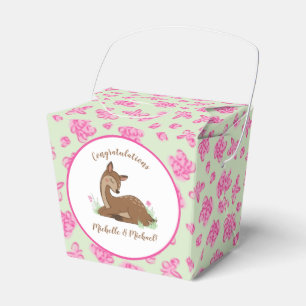 Hirsche Fawn Baby Shower Woodland Animals Geschenkschachtel