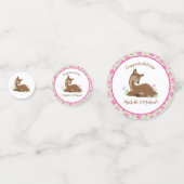 Hirsche Fawn Baby Shower Woodland Animals Konfetti (Rückseiten)