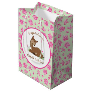 Hirsche Fawn Baby Shower Woodland Animals Mittlere Geschenktüte