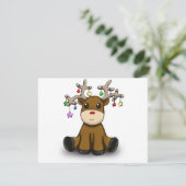 Hirsche Feiertagskarte (Stehend Vorderseite)