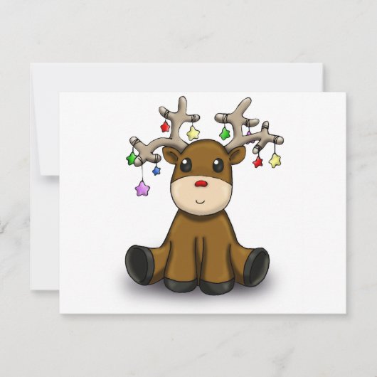 Hirsche Feiertagskarte (Vorderseite)