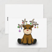 Hirsche Feiertagskarte (Vorne/Hinten)