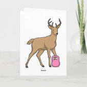 Hirsche Fitness Dumbbell Karte (Rückseite)