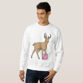 Hirsche Fitness Dumbbell Sweatshirt (Vorne ganz)