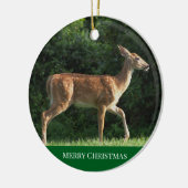 Hirsche-Foto-Ornament Keramik Ornament (Links)