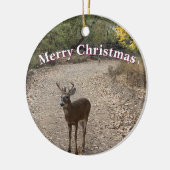 Hirsche-Foto-Ornament Keramik Ornament (Links)