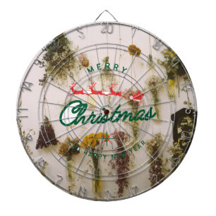 Hirsche Frohe Weihnachtsdartboard Dartscheibe