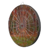 Hirsche, Grüngrasrot und Gold-Blätter Dartscheibe (Vorderseite rechts)
