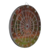 Hirsche, Grüngrasrot und Gold-Blätter Dartscheibe (Vorderseite Links)