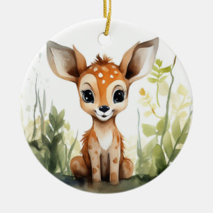 Hirsche, Hirsche, Herbstverzierungen, Keramik Ornament