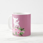 Hirsche, Hirsche, Wald, niedlich Kaffeetasse (Vorderseite Links)