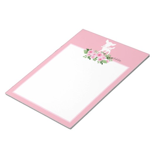 Hirsche, Hirsche, Wald, niedlich Notizblock (angewinkelt)