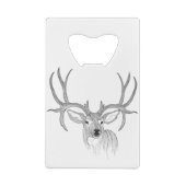 Hirsche, Hirschjagd, Maultier, Hirsche, Weißer Sch Geldbeutel Flaschenöffner (Rückseite)