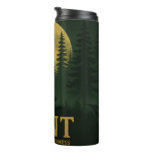 Hirsche Hunt Wilderness Moon Silhouette Thermosbecher (Nach rechts gedreht)