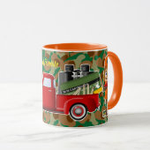 Hirsche Hunter Nutcracker mit wenig Rotem LKW Tasse (VorderseiteRechts)