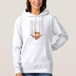 Hirsche im Birkenwald Hoodie