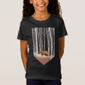Hirsche im Birkenwald T-Shirt (Vorderseite)