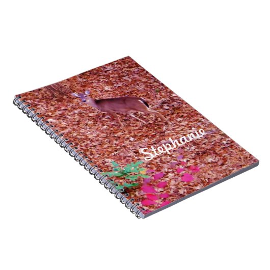 Hirsche im Blätter Notizblock (Rechte Seite)