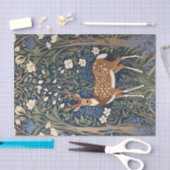 Hirsche im Bluebellwald William Morris Inspiriert Seidenpapier (Handwerk)