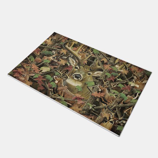 Hirsche im Dschungel Fußmatte (Schrägansicht)