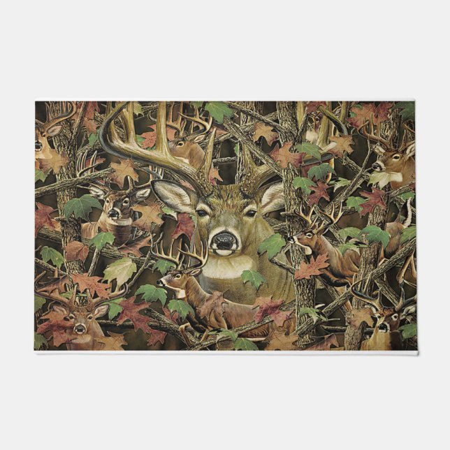 Hirsche im Dschungel Fußmatte (Vorderseite)