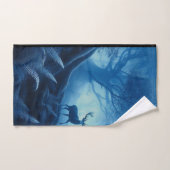 Hirsche im Dunklen Wald der blauen Haze Badhandtuch Set (Handtuch)