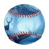 Hirsche im Dunklen Wald der blauen Haze Baseball (Rückseite)