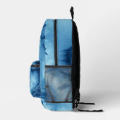 Hirsche im Dunklen Wald der blauen Haze Bedruckter Rucksack (Rechts)