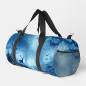 Hirsche im Dunklen Wald der blauen Haze Duffle Bag (Rechte Ecke)