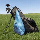 Hirsche im Dunklen Wald der blauen Haze Golfhandtuch (Gras)