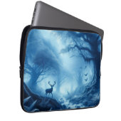 Hirsche im Dunklen Wald der blauen Haze Laptopschutzhülle (Vorne Rechts)