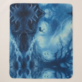 Hirsche im Dunklen Wald der blauen Haze Sherpadecke (Vorderseite)
