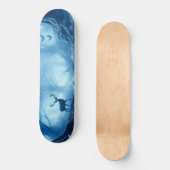 Hirsche im Dunklen Wald der blauen Haze Skateboard (Vorderseite)