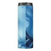 Hirsche im Dunklen Wald der blauen Haze Thermosbecher (Rückseite)