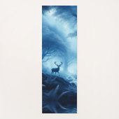 Hirsche im Dunklen Wald der blauen Haze Yogamatte (Vorderseite)